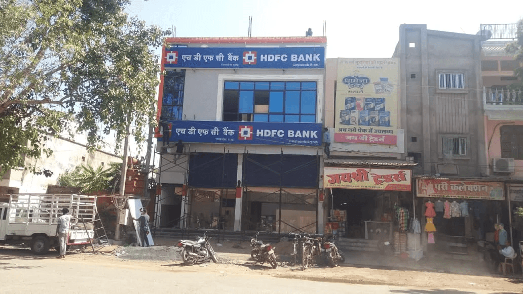 HDFC Bank Building Multi-Tier Signage